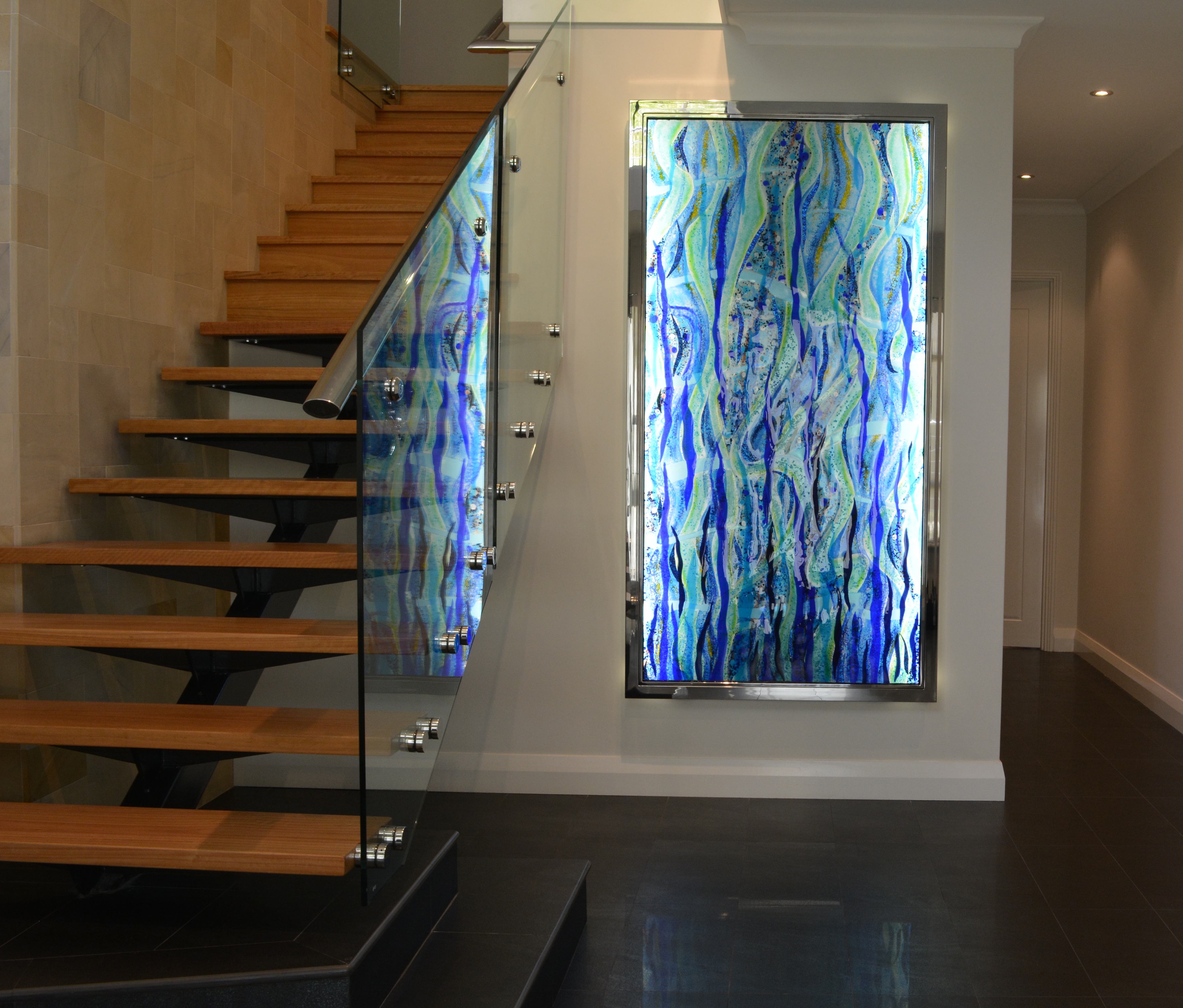 Backlit Glass Art Panel