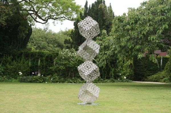 Monumental Cube Sculpture metal