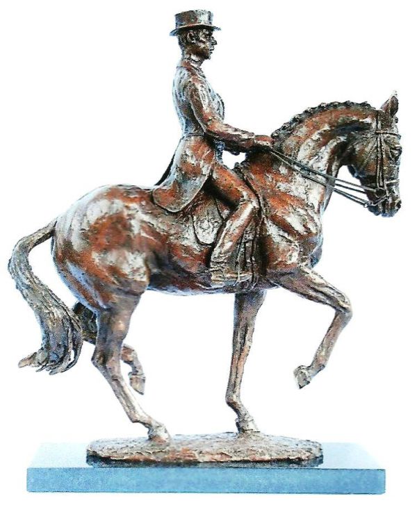 ‘Carl Hester on Uthopia performing Piaffe’ by Lorne Mckean