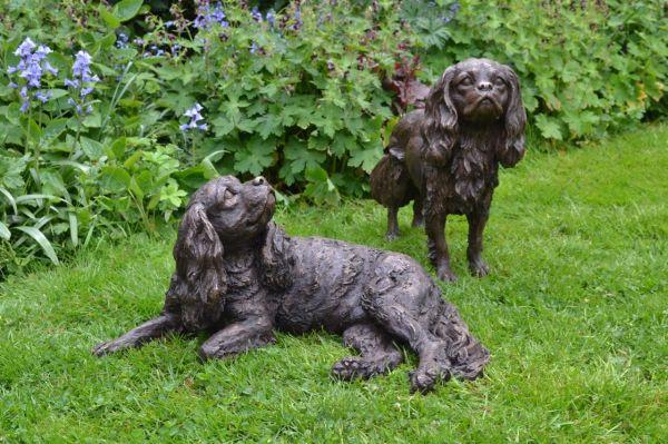 ‘Standing Cavalier King Charles Spaniel sculpture by Tanya Russell ARBS’ by Tanya Russell