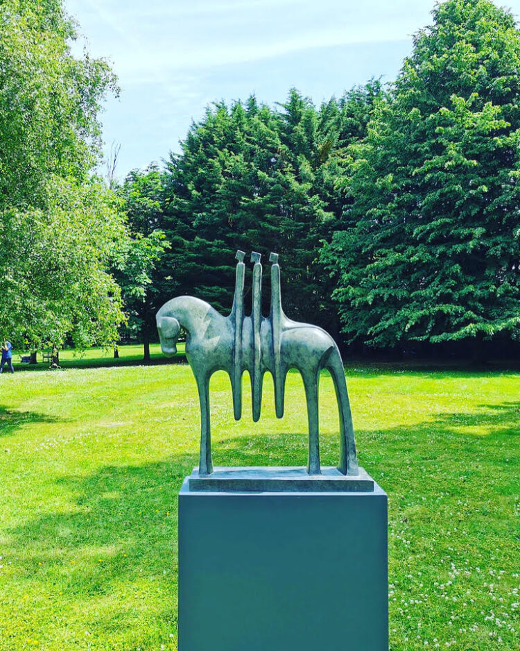'THE THREE RIDERS VERDIGRIS PATINA OR GREY'
