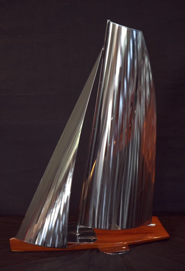 Sculpture of Sailing Boat stainless Steel