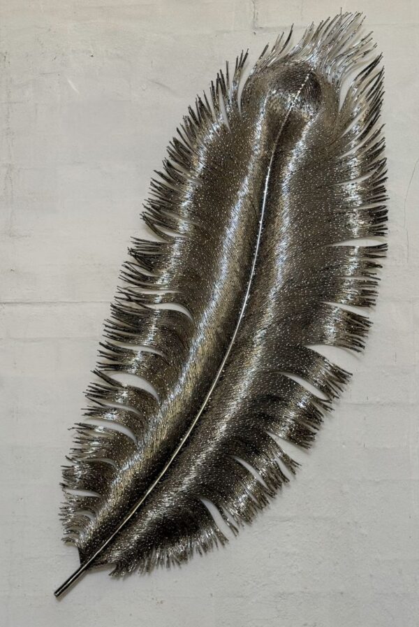Stainless Steel Feather Sculpture