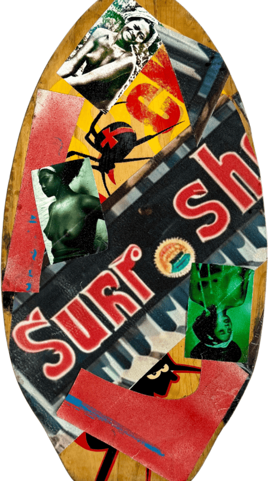 Bromley Skim Board Orange red and black