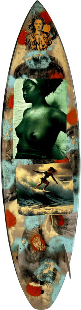 Bromley Surfboard 7 BACK David Bromley Surfboard multi-coloured