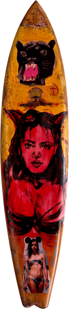 David Bromley Surfboards Orange and Red Horns